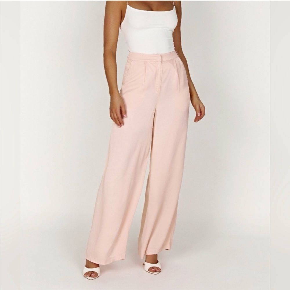 Meshki Blush Wide-Leg Women's Pants